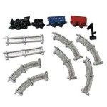 Dollhouse Miniature Train Set