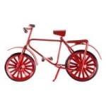 Dollhouse Miniature Bicycle - Red