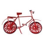 Dollhouse Miniature Bicycle - Red