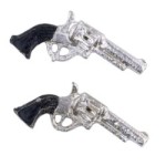 &amp;sect; Sale .60&amp;cent; Off - 2 Dollhouse Silver Pistols
