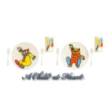 Dollhouse Children's Circus Dish Set