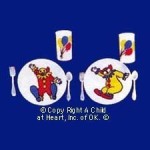 Dollhouse Children's Circus Dish Set