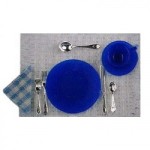 8 pc Cobolt Blue Place Setting