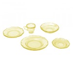 (*) 5 pc Depression Dinnerware Set
