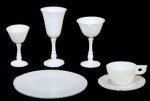 4 Dollhouse (6 pc) Dish &amp; Stemware Set Kit- Choice of Color -