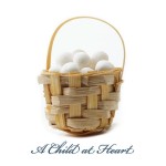 Dollhouse Basket filled with Eggs