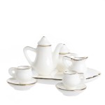 (&amp;sect;) Disc $3 Off - Dollhouse Bone China Tea Set