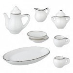 (&amp;sect;) Disc $3 Off - Dollhouse Bone China Tea Set