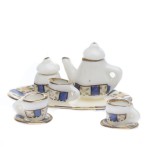 (Reduced) Dollhouse Blue Tea Set