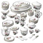 Dollhouse 50 pc Dish Set - Flowers
