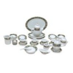 (&amp;sect;) Sale $5 Off - Dollhouse 35 pc Green Art Deco Dishes
