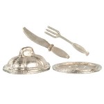 (*) Dollhouse Covered Tray Set