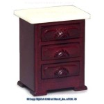 Dollhouse Marble Top Night Stand