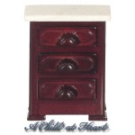 Dollhouse Marble Top Night Stand
