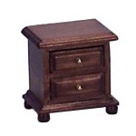 Disc $1 Off - Dollhouse Walnut Night Stand