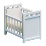 Dollhouse White Crib