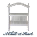 Dollhouse White Canopy Crib