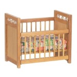 Dollhouse Oak Crib