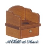 Dollhouse Wooden Potty Chair