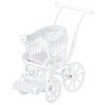 Sale $7 Off - Dollhouse Victorian Stroller