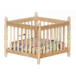 Dollhouse Playpen - Oak