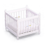 White Dollhouse Playpen