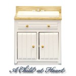 (&amp;sect;) Sale $2 Off - Oak &amp; White Ribbed Front Sink