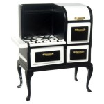(*) Dollhouse 20's Stove- Choice of Color -
