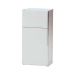 Dollhouse Refrigerator w/ Metal Bins