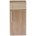 (*) Dollhouse Oak 2 Door Refrigerator