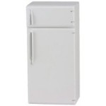 (*) Dollhouse White 2 Door Dollhouse Refrigerator