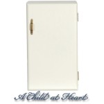 Dollhouse Single Door White Refrigerator