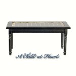 Dollhouse Tile Top Table- Choice of Finish -
