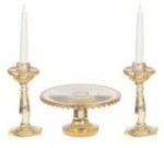 Dollhouse Assorted Cake Plate &amp; Candle Sticks