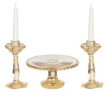 Dollhouse Assorted Cake Plate &amp; Candle Sticks