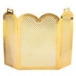 Disc $2 Off - Dollhouse Arched Fire Screen - Brass
