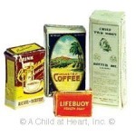 (&amp;sect;) Disc. $1 Off - Dollhouse Vintage Food &amp; Box Set