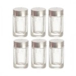 (*) 6 Empty Dollhouse Baby Jar