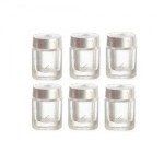 (*) 6 Empty Dollhouse Baby Jar