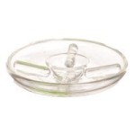 Dollhouse Glass Lazy Susan / Divided Plate