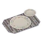 (&amp;sect;) Disc. .30&amp;cent; Off - 12 pc Faux Plate &amp; Placemat Set