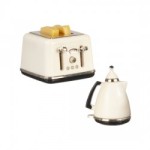 (*) Dollhouse Toaster &amp; Coffee Pot Set
