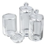 Disc $2 Off - 3 pc Dollhouse Glass Canisters