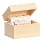 (*) Dollhouse Recipe Box w/ Recipe Cards
