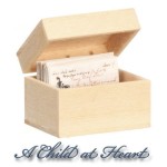 (*) Dollhouse Recipe Box w/ Recipe Cards