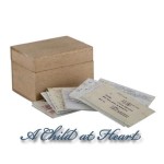 (*) Dollhouse Recipe Box w/ Recipe Cards