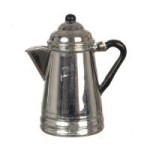 Dollhouse Blue Spatter or Silver Coffee Pot