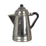 Dollhouse Blue Spatter or Silver Coffee Pot