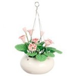 &amp;sect; Sale $1 Off - Dollhouse Pink Hanging Flower