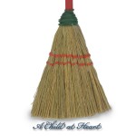 (Special Order) Hand-Stitched Straw Broom